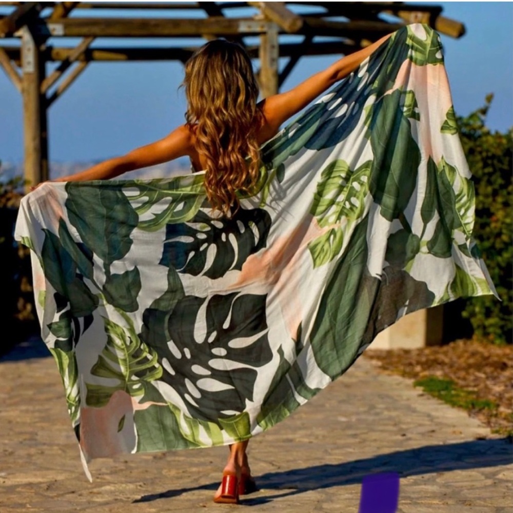 Tropical Print Wrap